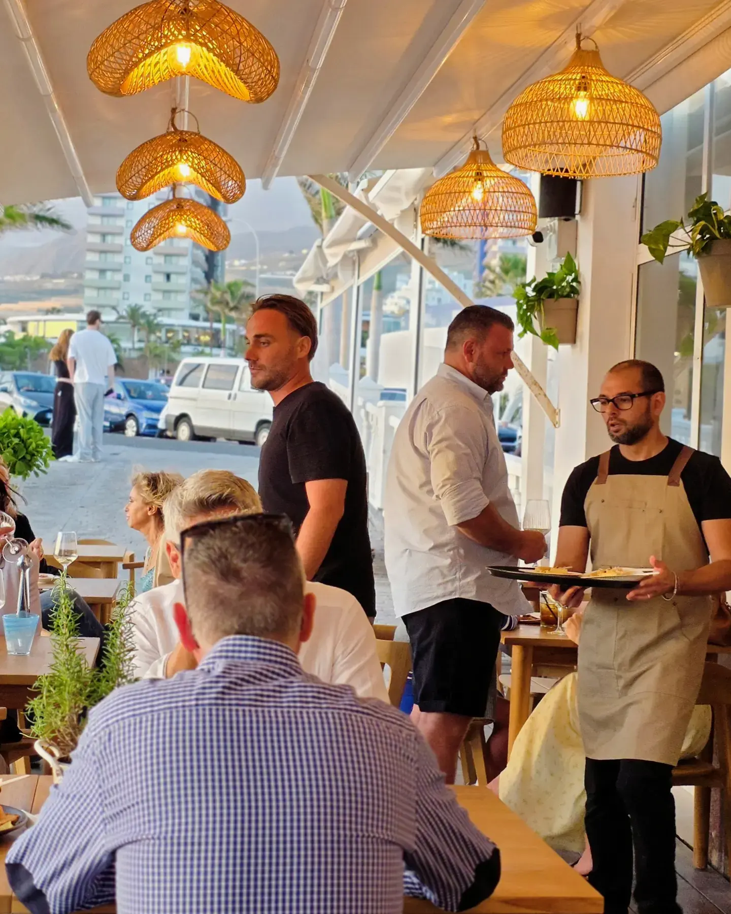 Servicio en terraza